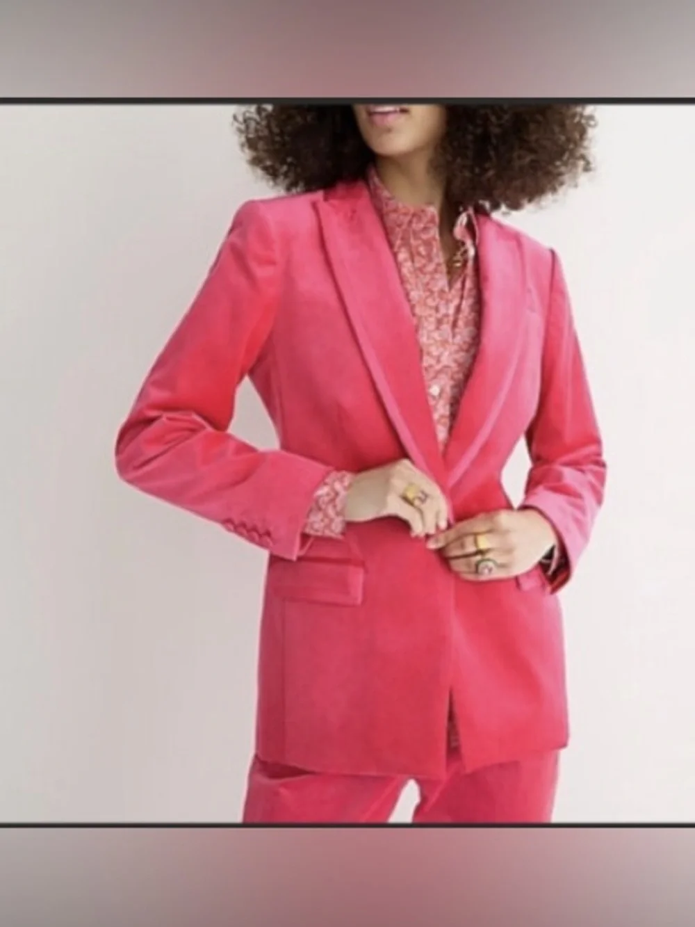 J.Crew Collection Willa Blazer in Tipped Stretch Velvet (Size 00P)